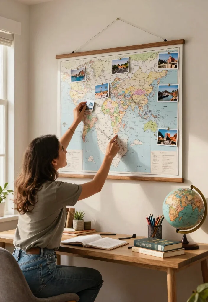 14 Cute Wedding Gifts That Don't End Up in the Donation Pile - 8. Personalized Travel Map 1