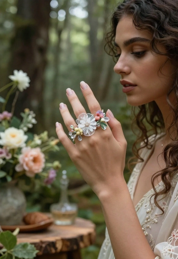 14 Fairy Wedding Rings That Don't Look Costume or Childish - 10. Ethereal Illusions: Transparent Elements 1