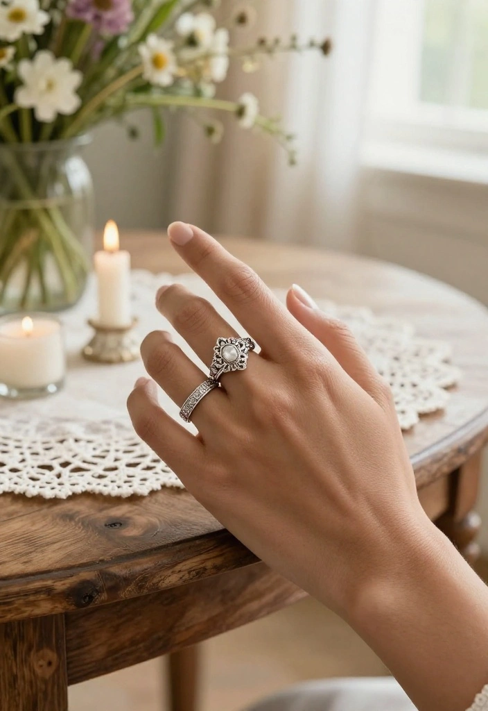 14 Fairy Wedding Rings That Don't Look Costume or Childish - 5. Whispers of the Past: Antique-Inspired Rings 1