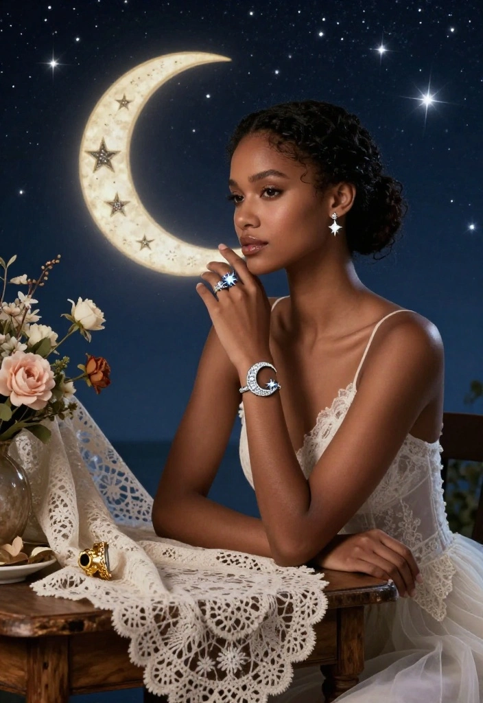 14 Fairy Wedding Rings That Don't Look Costume or Childish - 7. Celestial Inspirations: Starry Designs 1