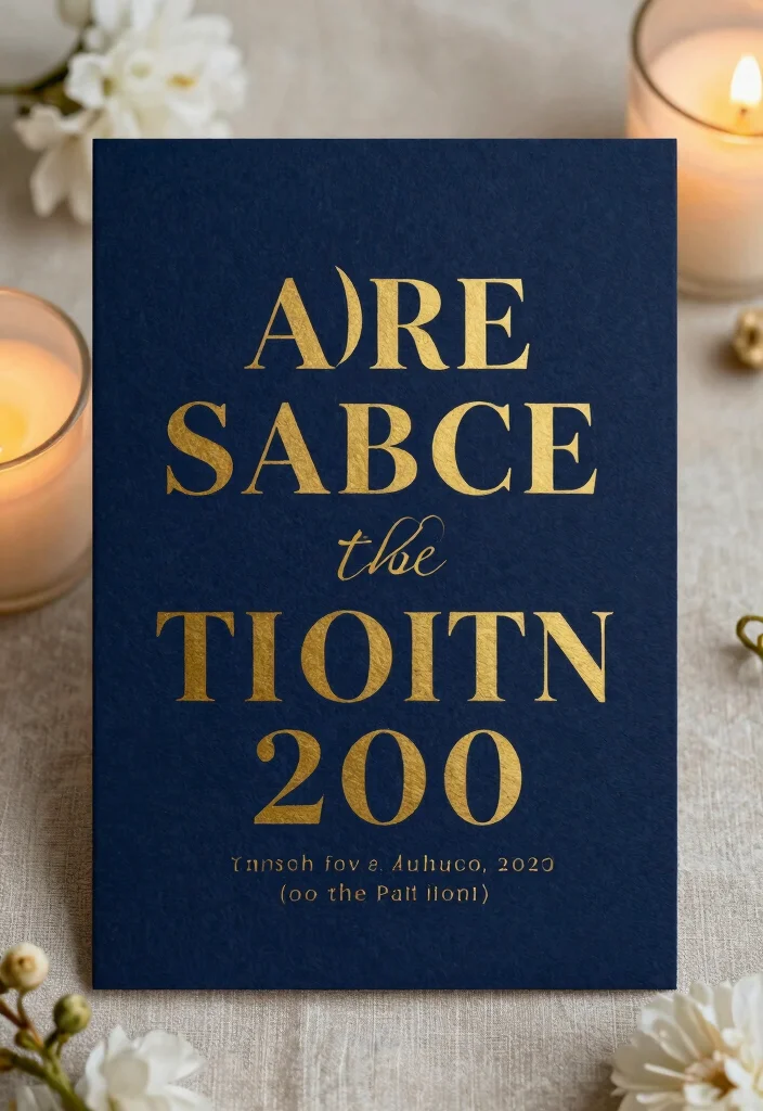 14 Gold Wedding Invitations for Half the Price of Foil Stamping - 10. Bold Typography 1