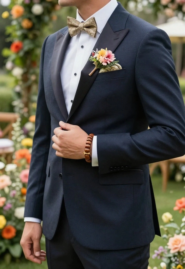 14 Spring Wedding Guest Outfit Men Ideas That Breathe Outdoors - 14. Accessorizing with Nature-Inspired Pieces 1