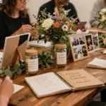 14 Wedding Guest Book Table Arrangements That Draw Every Guest