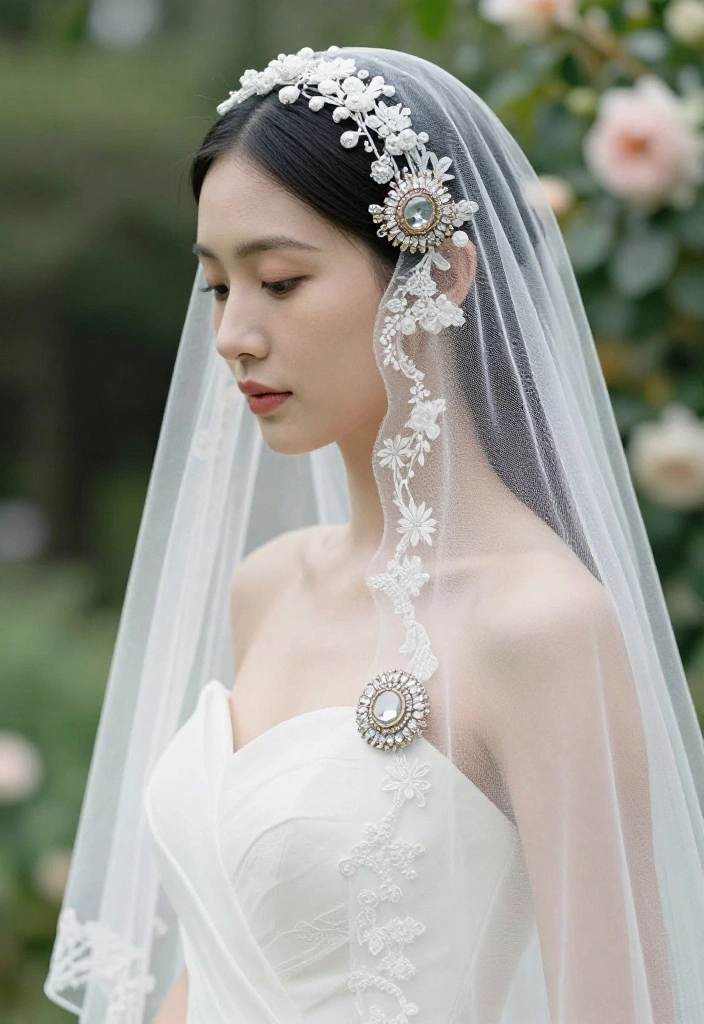 14 Wedding Veil Accessories That Stay Put Without Bobby Pins - 13. Vintage Brooches 1