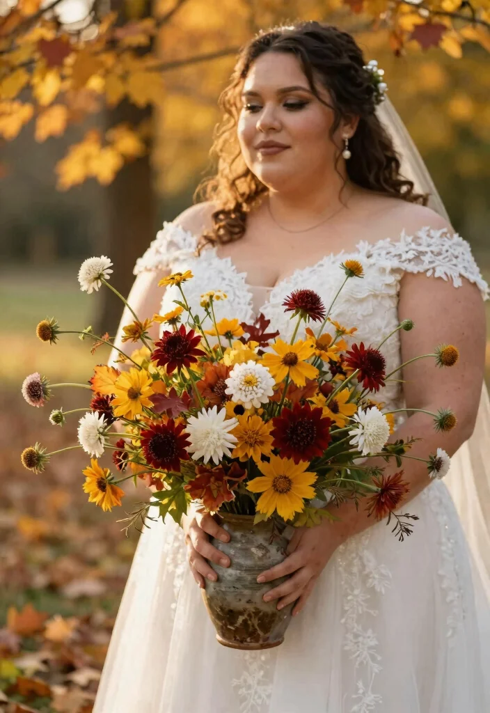 15 Autumn Wedding Flowers That Don't Wilt Before Dinner - 14. Scabiosa Pods 1