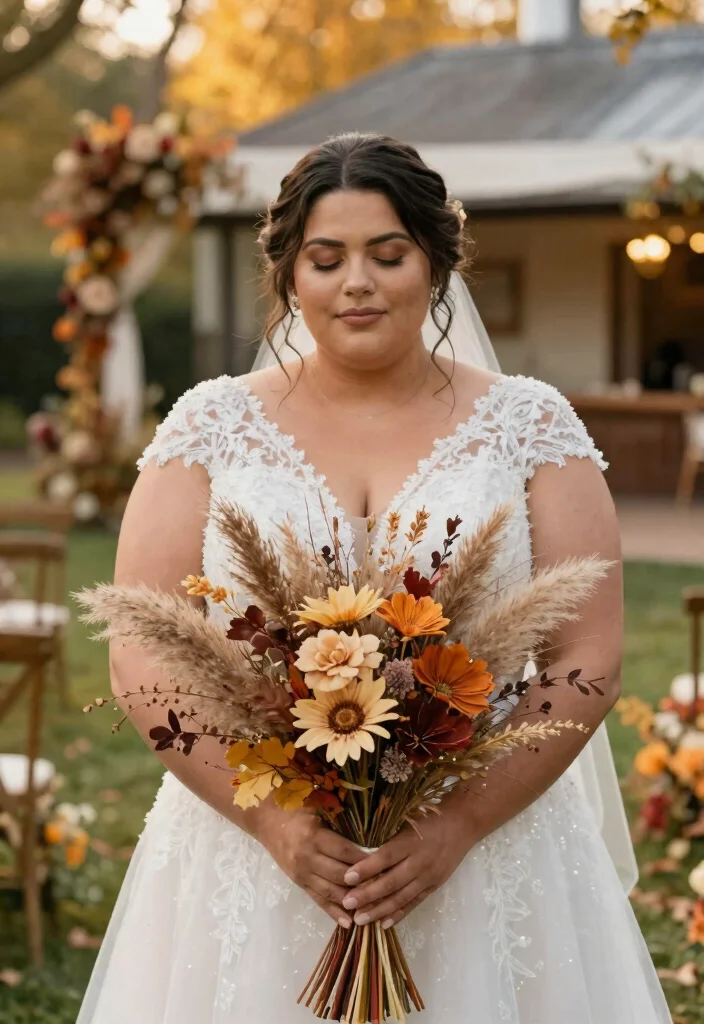 15 Autumn Wedding Flowers That Don't Wilt Before Dinner - 15. Preserved Grasses 1