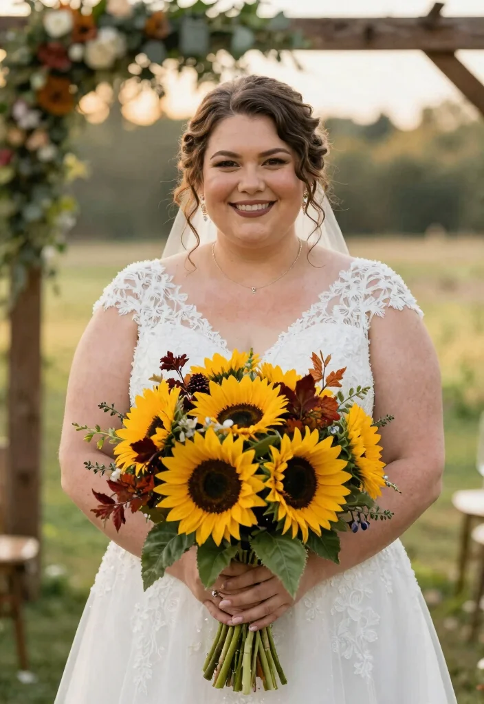 15 Autumn Wedding Flowers That Don't Wilt Before Dinner - 6. Sunflowers 1