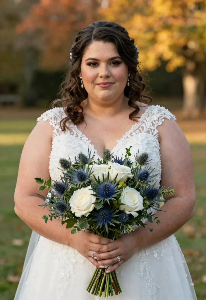 15 Autumn Wedding Flowers That Don't Wilt Before Dinner - 8. Thistle 1