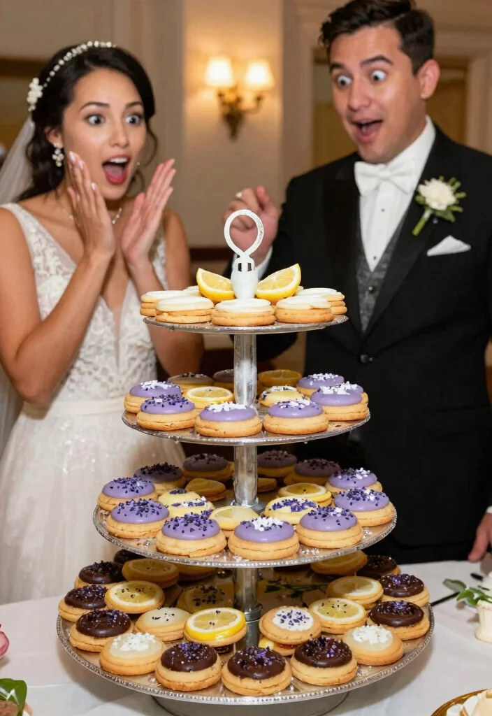 15 Cookie Table Wedding Display Ideas That Stay Fresh All Night - 12. Sweet Flavor Fusion 1