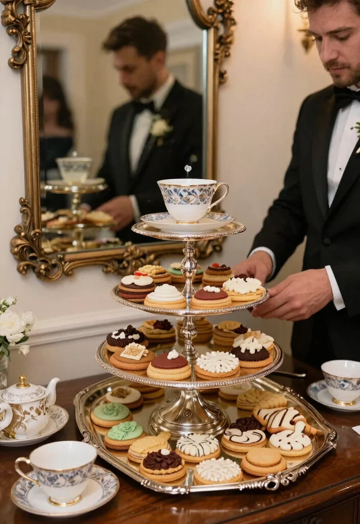 15 Cookie Table Wedding Display Ideas That Stay Fresh All Night - 2. Antique Elegance 1