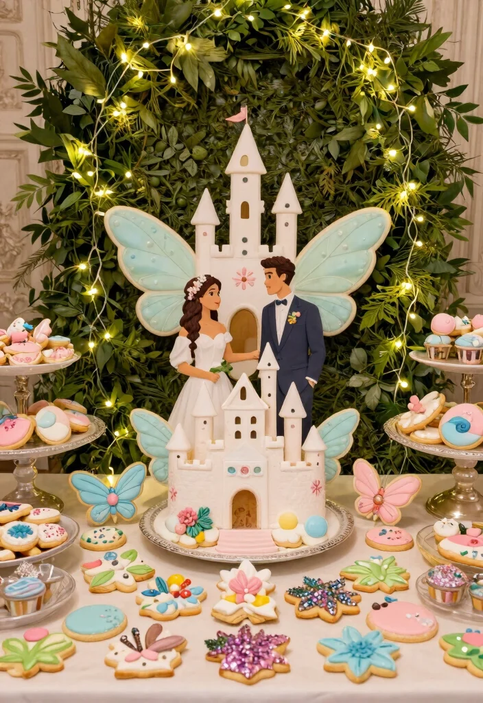 15 Cookie Table Wedding Display Ideas That Stay Fresh All Night - 3. Whimsical Wonderland 1