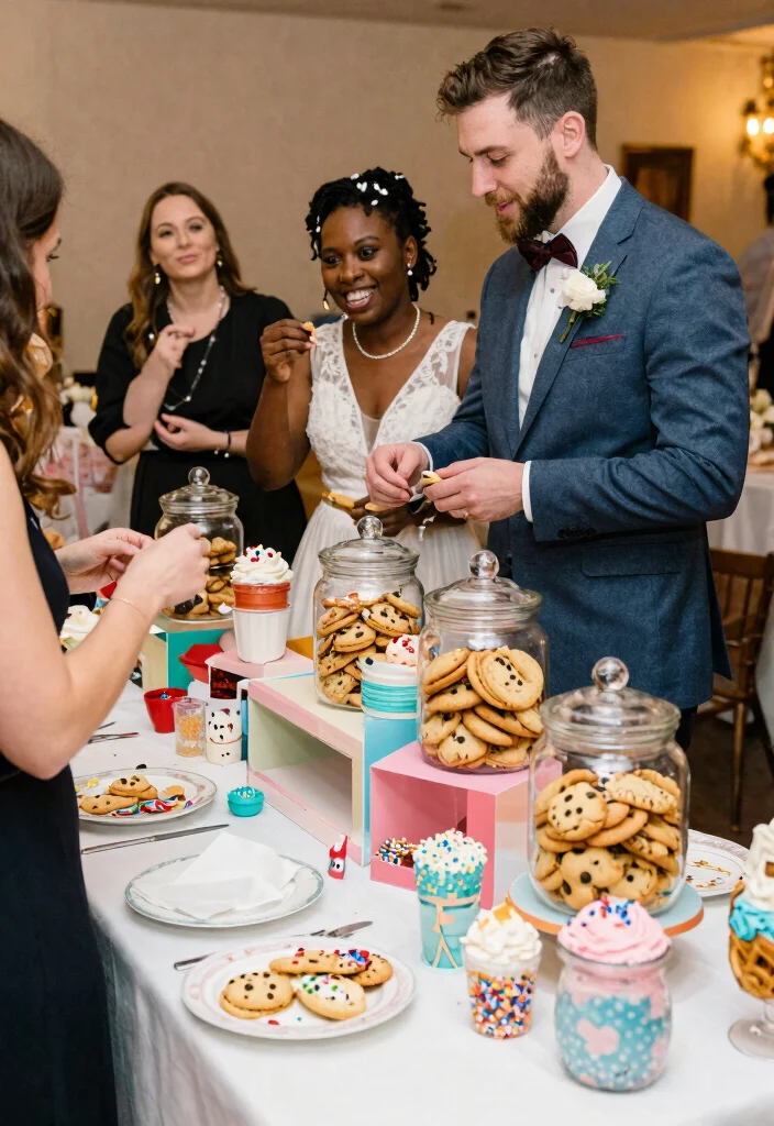 15 Cookie Table Wedding Display Ideas That Stay Fresh All Night - 4. Cookie Bar Extravaganza 1