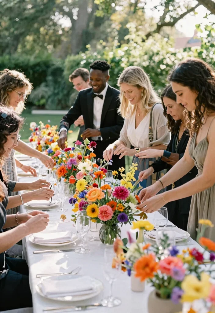 15 DIY Wedding Flower Centerpieces That Look Store-Bought - 10. Bold Color Pop Arrangements 1