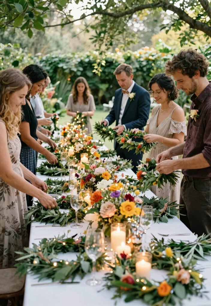 15 DIY Wedding Flower Centerpieces That Look Store-Bought - 9. Floral Wreath Centerpieces 1