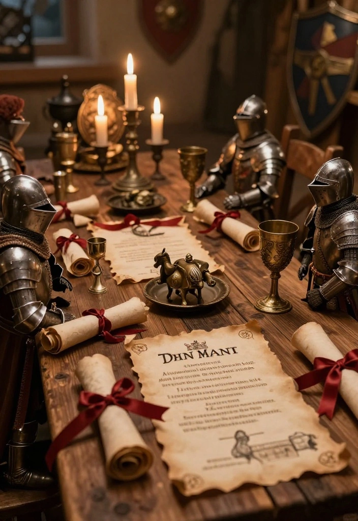 15 Fantasy Wedding Invitations That Signal Costume-Encouraged - 2. Medieval Scroll Invitations 1
