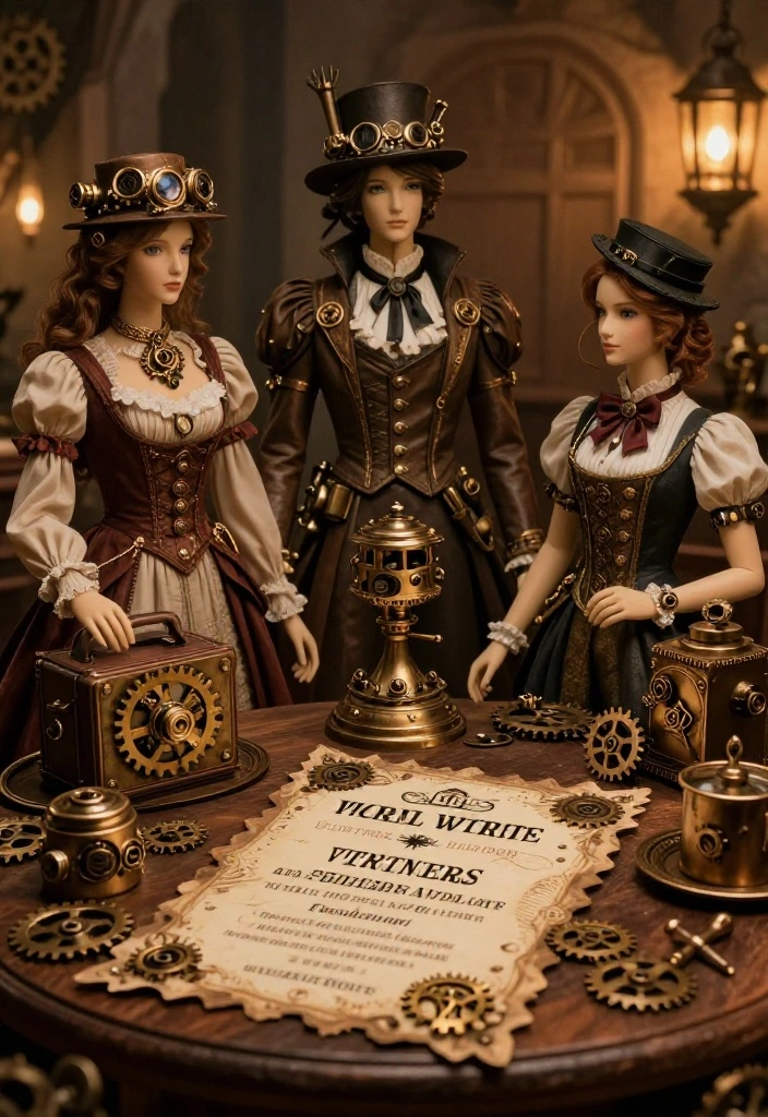 15 Fantasy Wedding Invitations That Signal Costume-Encouraged - 9. Steampunk Invitations 1