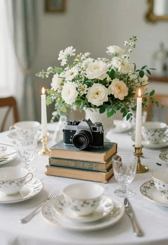 15 Vintage Wedding Table Settings Without Hunting Down Rentals - 10. Vintage Decor Accents 1
