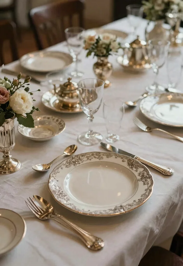 15 Vintage Wedding Table Settings Without Hunting Down Rentals - 7. Antique Silverware Touches 1
