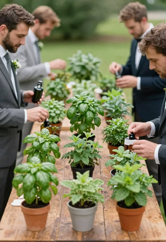 15 Wedding Favors for Men That Don't End Up in the Trash - 12. Miniature Potted Herbs 1