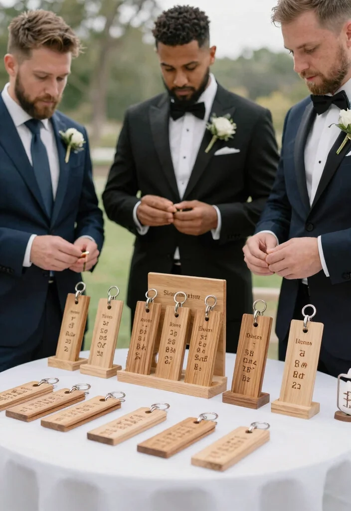 15 Wedding Favors for Men That Don't End Up in the Trash - 13. Engraved Key Holders 1