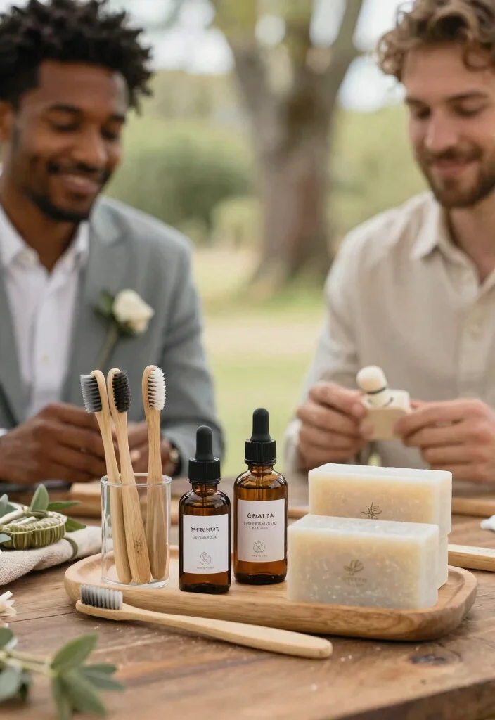 15 Wedding Favors for Men That Don't End Up in the Trash - 2. Eco-Friendly Grooming Kits 1