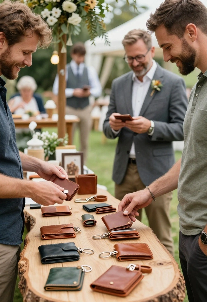 15 Wedding Favors for Men That Don't End Up in the Trash - 3. Handcrafted Leather Goods 1