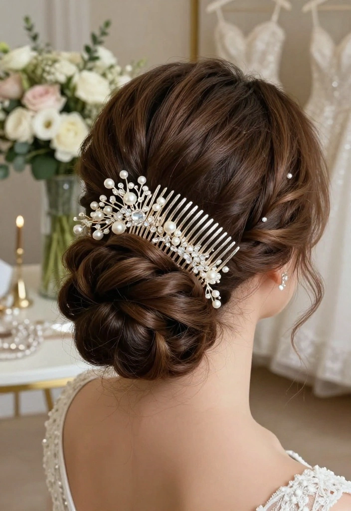 15 Wedding Jewelry and Accessories That Won't Snag on Your Veil - 6. Elegant Hair Combs 1