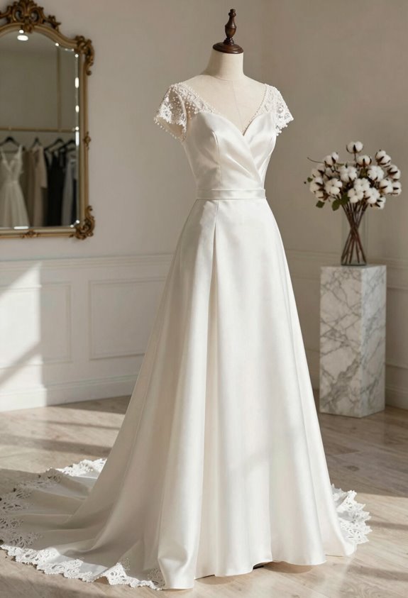 a line short sleeve elegance