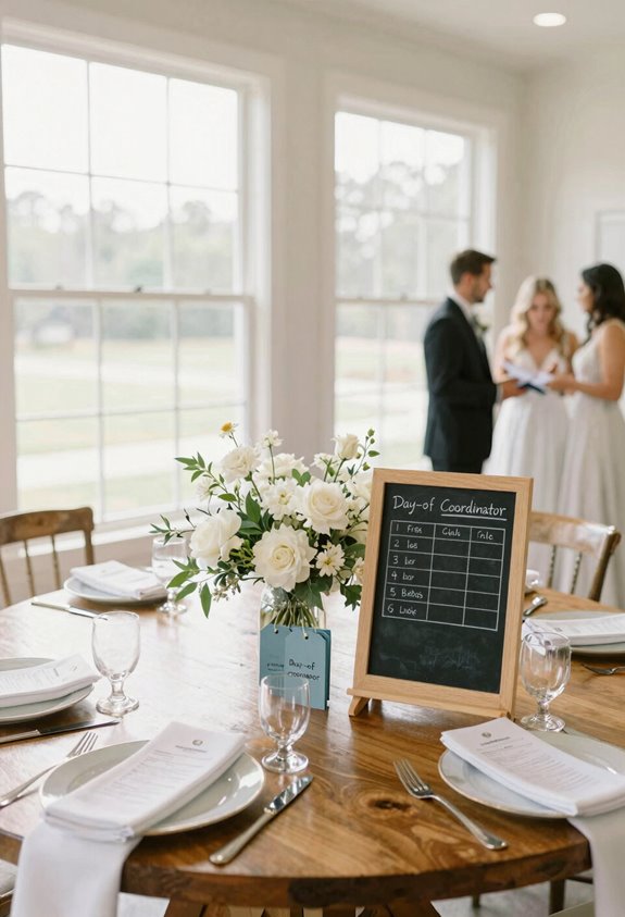 average day of wedding coordinator costs