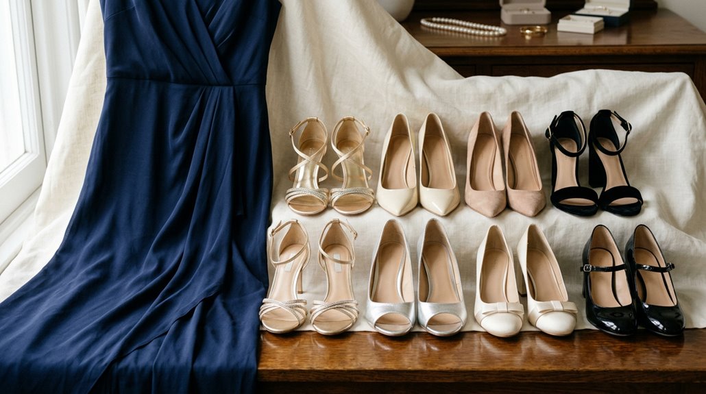 best navy dress wedding shoes