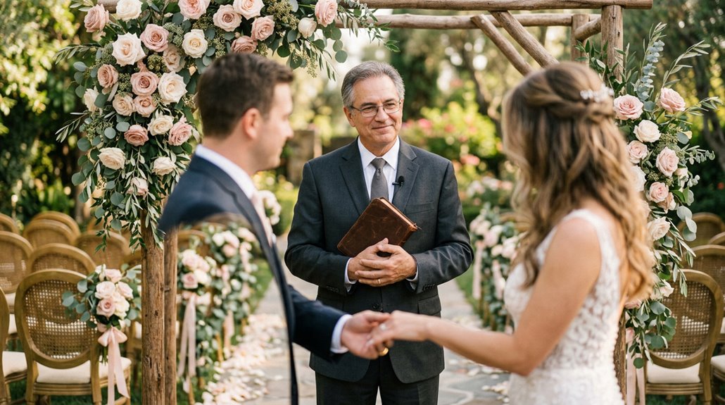 choosing a wedding officiant details