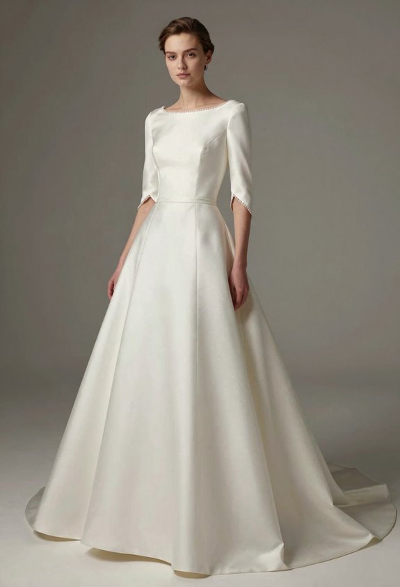 detachable sleeves transform wedding gown