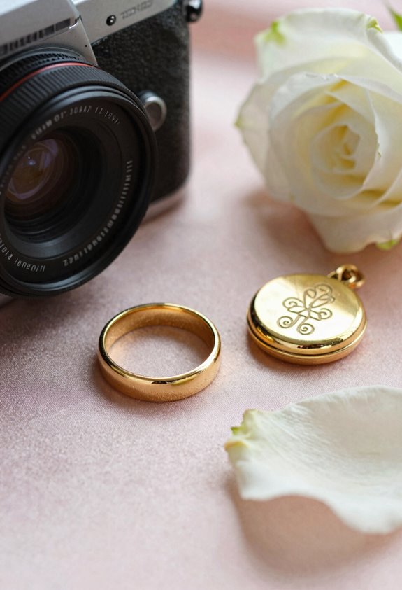 gold toned first anniversary keepsakes