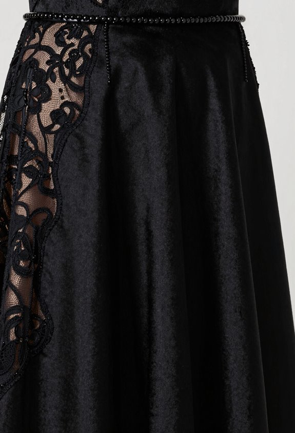 layered textures elevate black dress elegance