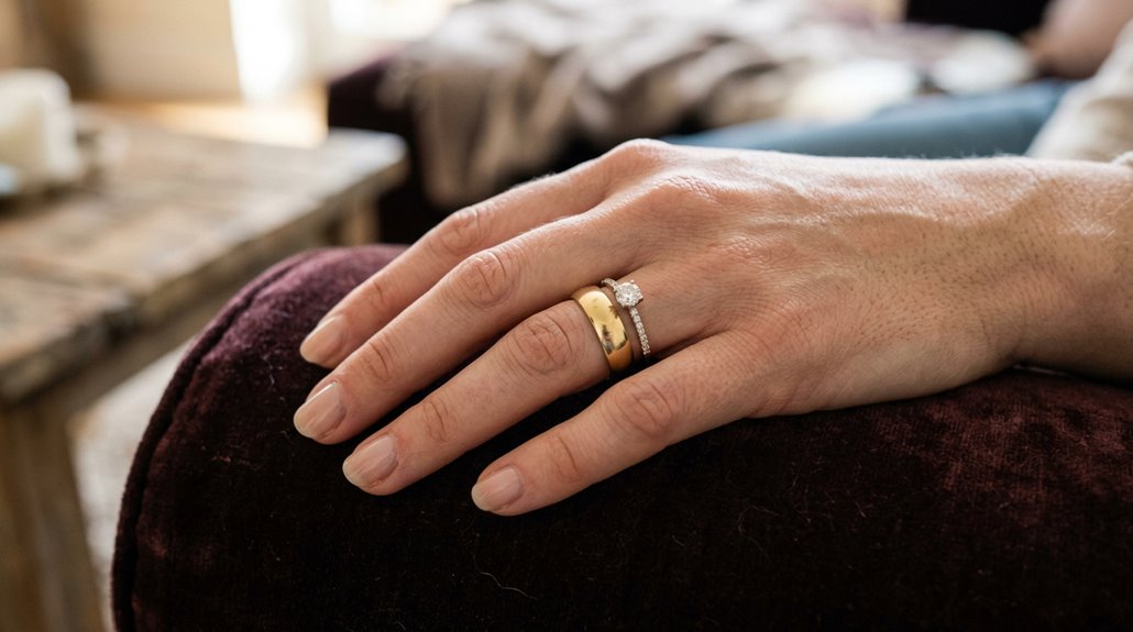 left hand wedding ring placement