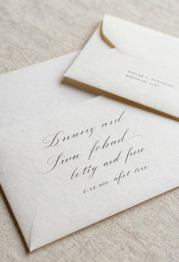 pairing names on envelopes
