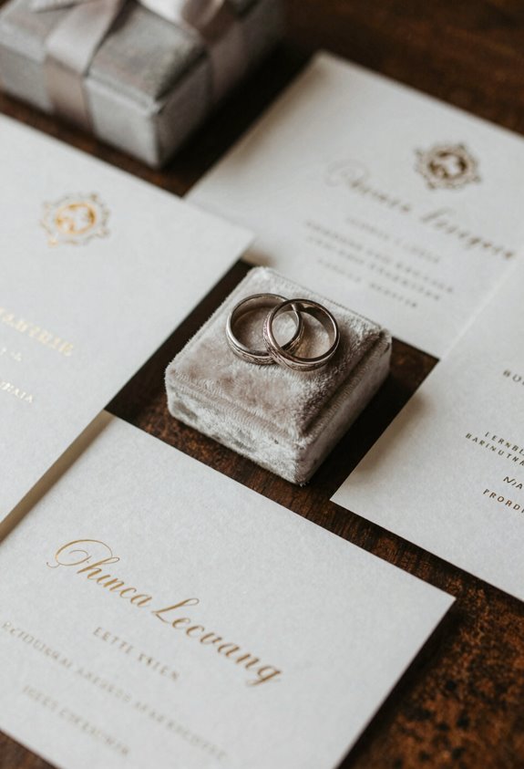ring shots and stationery details