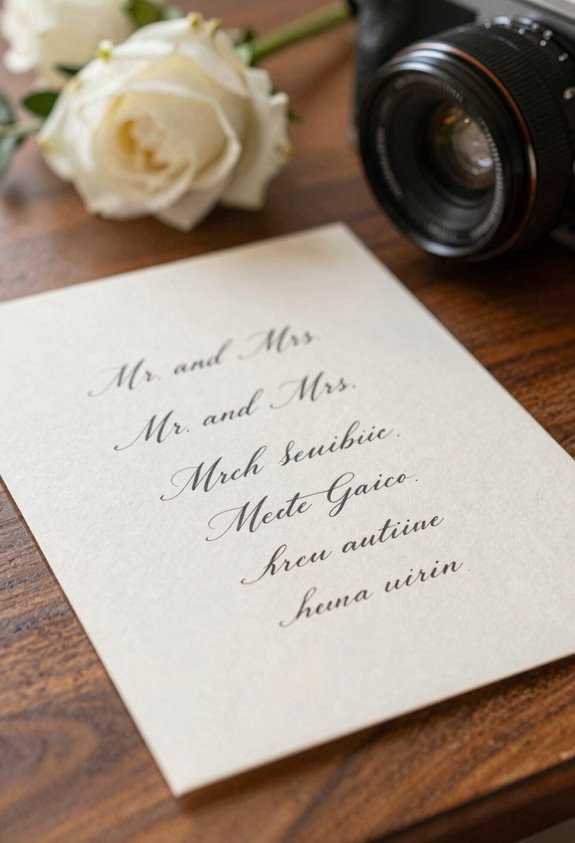 traditional couple names prominence and order