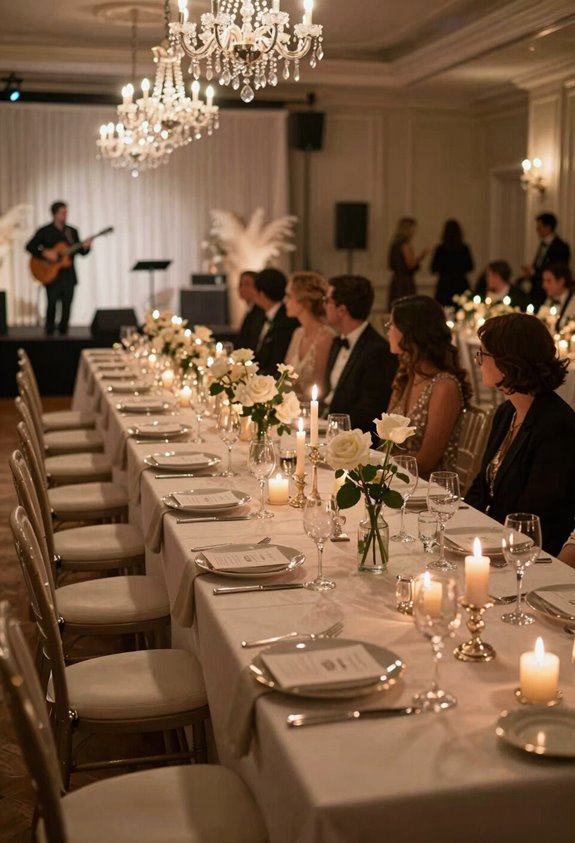 typical 4 5 hour wedding reception timeline
