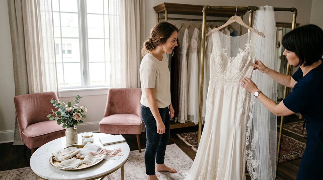 wedding dress fitting attire tips